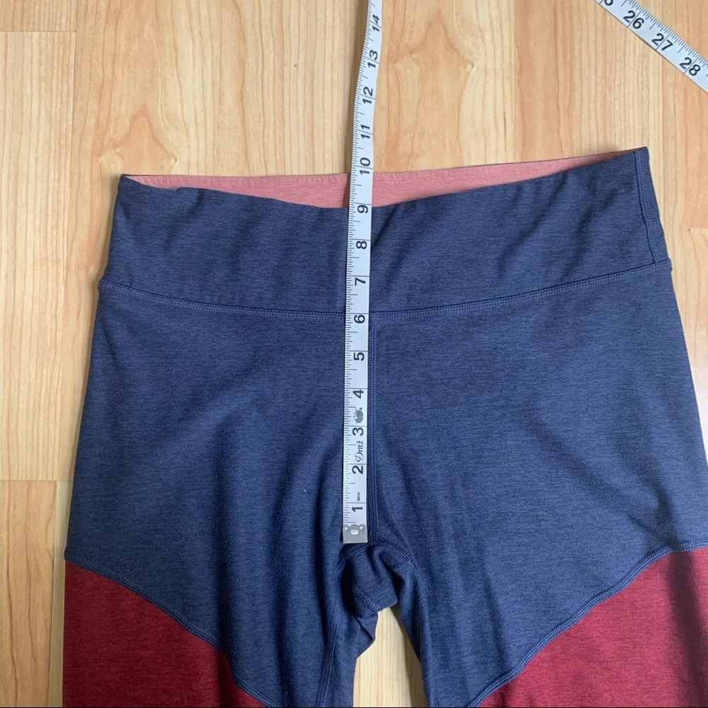 Outdoor Voices Large Color Block Leggings Pink Red Blue Colorblock - Picture 6 of 9